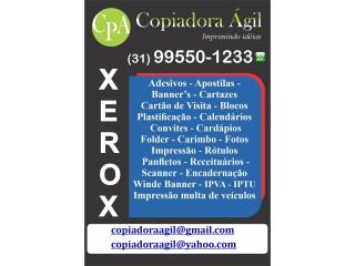 CARTÃO DE VISITAS - BLOCOS - BANNER - XEROX - IMPRESSÃO - CARDAPIO - ADESIVO