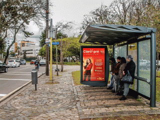 Painel Scrolling Outdoor  Indoor girando até 6 mídias ganhe dinheiro alugando espaço publicitário.