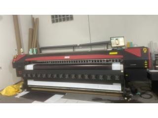 Plotter de Impressão 3,2m com 4 cabeças Konica Minolta 512i